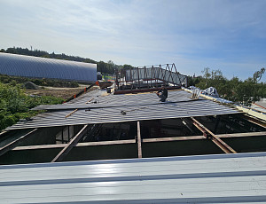 Rekonstrukce střešního pláště průmyslové výrobní haly